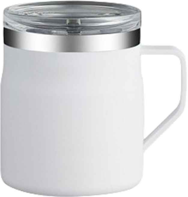 워터하마 스테인리스 데스크 머그컵 텀블러 450ml, 엘레강스화이트, 1개