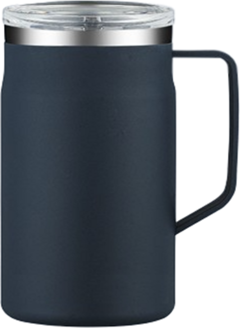 젤루뚝 워터하마 스테인리스 데스크 머그컵 텀블러 650ml, 헤이즈블루, 1개