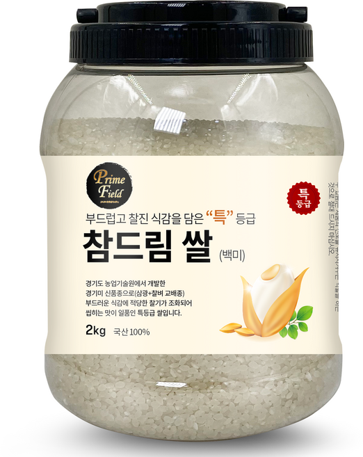 Prime Field 경기 참드림 백미 특등급, 2kg, 1개