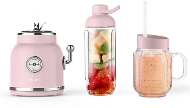 단미 레트로 미니 블렌더 BLS01, BLS01(핑크)