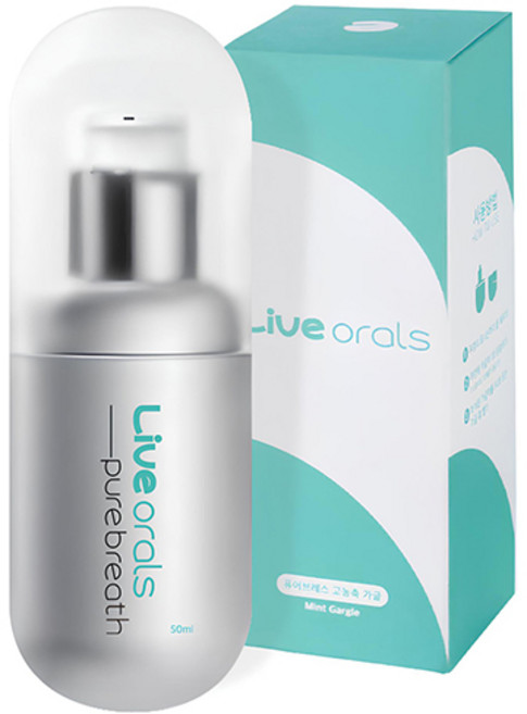라이브오랄스 퓨어브레스 농축가글액 구강청정제, 50ml, 1개