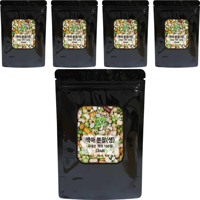 스쿨아이 맥아 분말 생 국내산, 200g, 5개