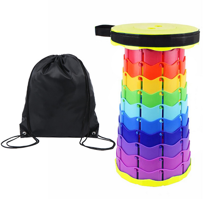 존글로벌 접이식 폴딩의자 + 백팩, 레몬무지개, 1개