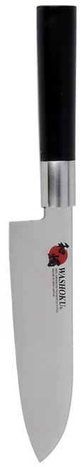 WASHOKU 和燭 日本職人三德刀 51552, 黑色 - 握柄, 1支