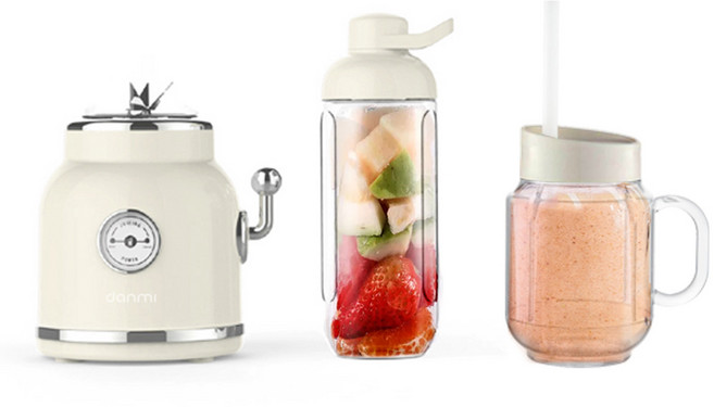 단미 레트로 미니 블렌더 BLS01 + 머그컵 + 텀블러, BLS01(아이보리)