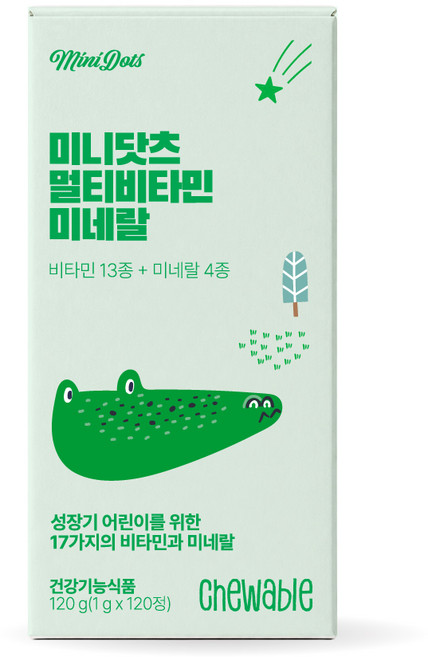 미니닷츠 멀티비타민 미네랄 120g, 1개, 120정