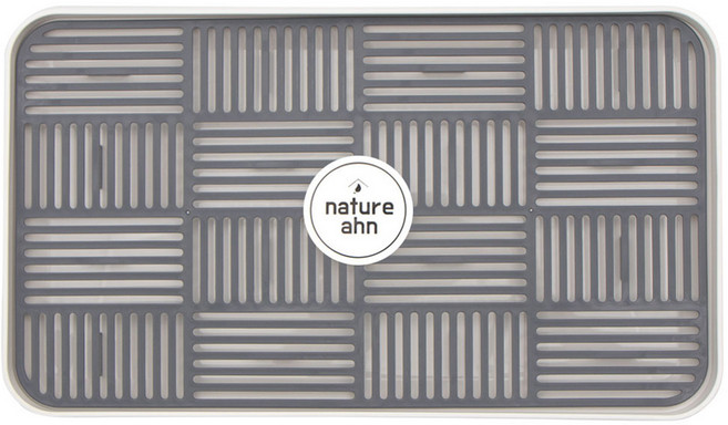 네이처안 물빠짐 식기 건조 트레이 L, 1단, 그레이, 1개
