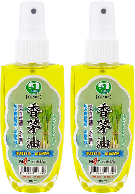 名將 香茅油 CI103, 100ml, 1入, 2瓶