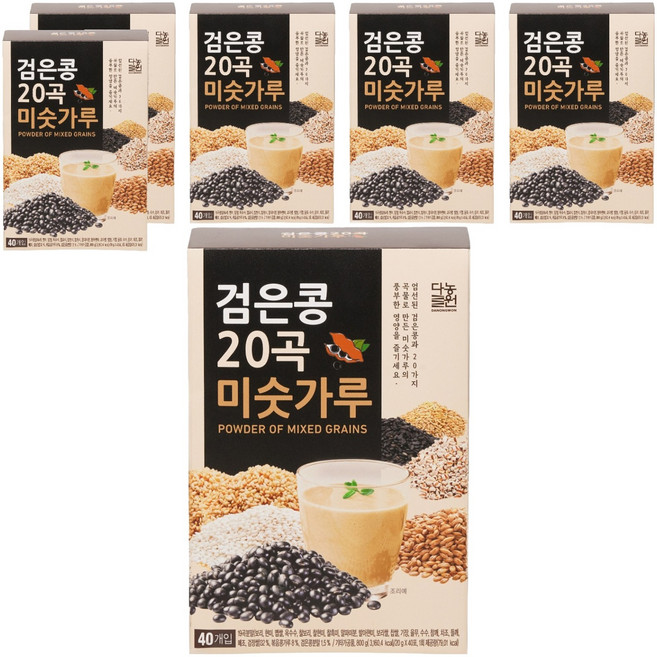 다농원 검은콩 20곡 미숫가루, 800g, 6개