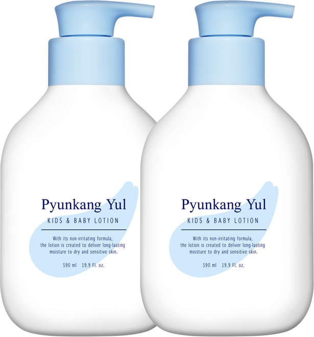 편강율 키즈 앤 베이비 로션 베이비파우더, 590ml, 2개