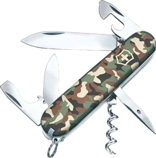 VICTORINOX 瑞士維氏 入門款斯巴達 12用瑞士刀 迷彩, 1個