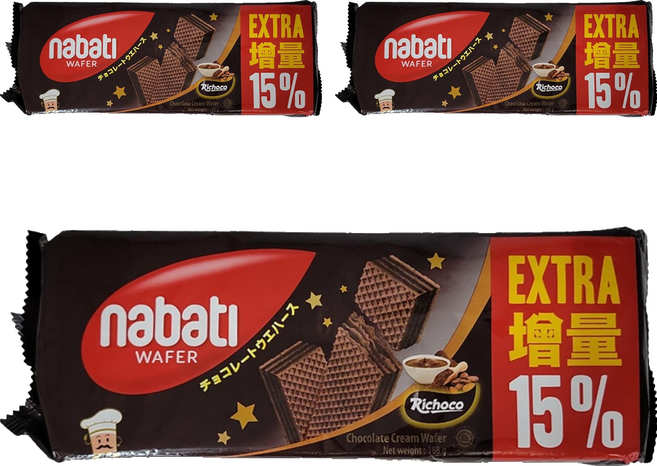 nabati 巧克力風味威化餅, 168g, 3包