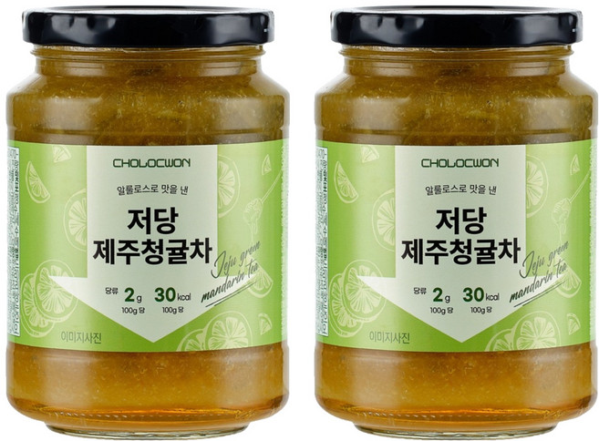 CHOLOCWON 低糖濟州青橘茶, 2個, 1入, 530g