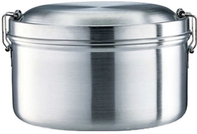 MiyAco 米雅可 16圓304便當盒, 銀色, 1個