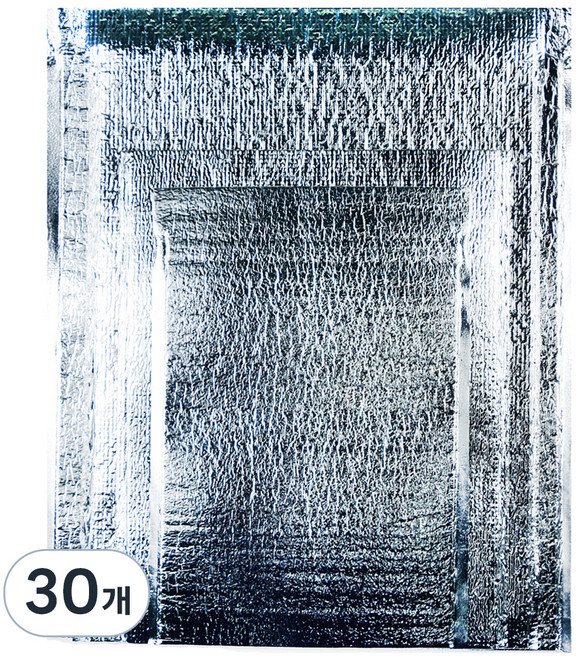 보름달 비닐 은박 보냉팩 가로 30cm x 세로 40cm x 날개 5cm, 30개