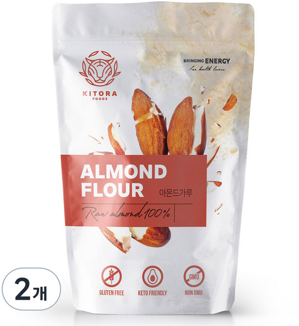 키토라푸드 글루텐프리 아몬드가루, 1kg, 2개