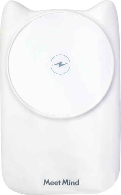 Meet Mind 閃電貓 Magsafe 22W PD/QC 10000mAh 磁吸無線快充行動電源, MP1109-LC, 白色