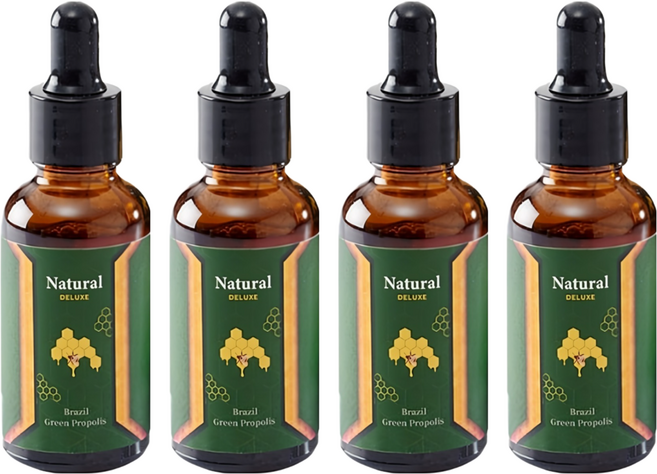 GREEN GOLD 台灣綠金 頂級巴西綠蜂膠滴劑, 30ml, 4瓶