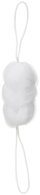 MUJI 無印良品 攜帶用體用彈性起泡網 附袋, 白色, 1個, 1入