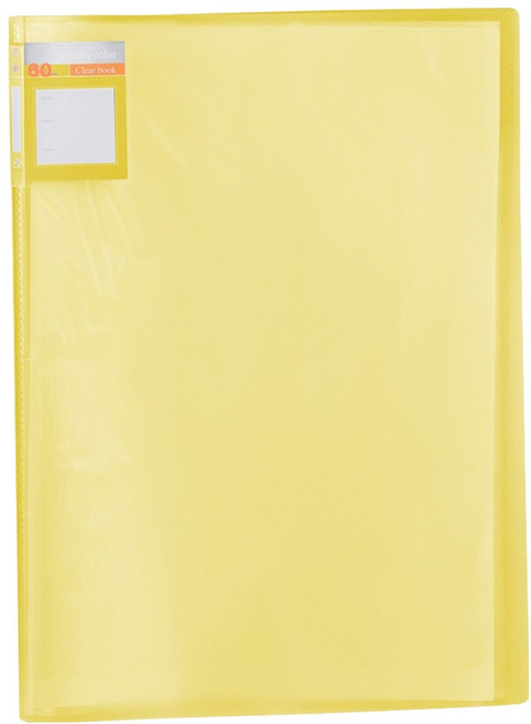 오피스코어 포스터 60매 클리어파일 A3, 옐로우, 1개
