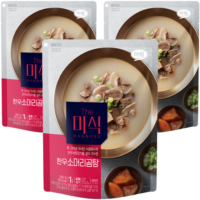 더미식 한우소머리곰탕, 350g, 3개