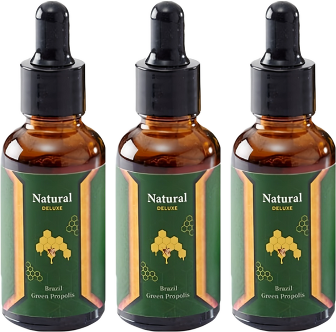 GREEN GOLD 台灣綠金 頂級巴西綠蜂膠滴劑, 30ml, 3瓶