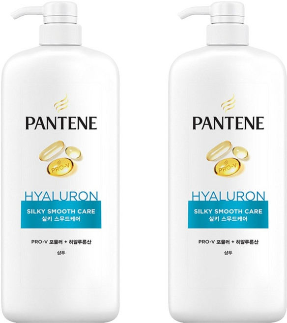 팬틴 실키 스무드 케어 샴푸, 1.2L, 2개