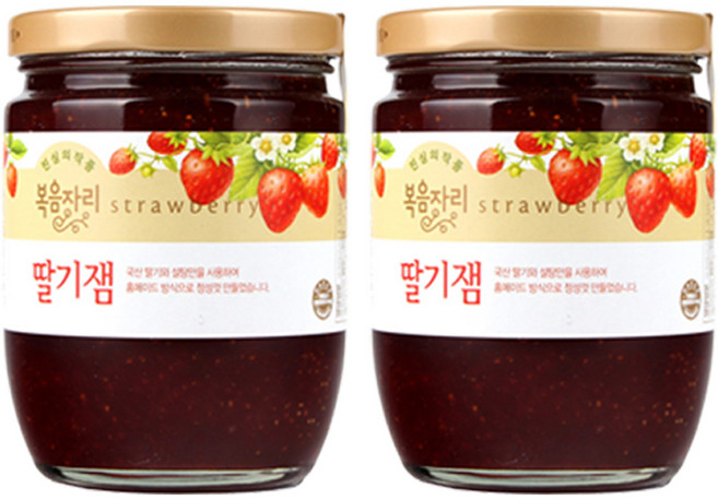 복음자리 딸기잼, 380g, 2개