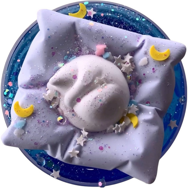 에밀리슬라임 고양이잔다 대용량 클리어 슬라임, 1개, 250g, 화이트