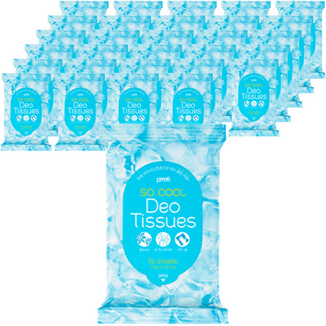 프레티 쏘 쿨 데오 티슈, 36개, 15개입
