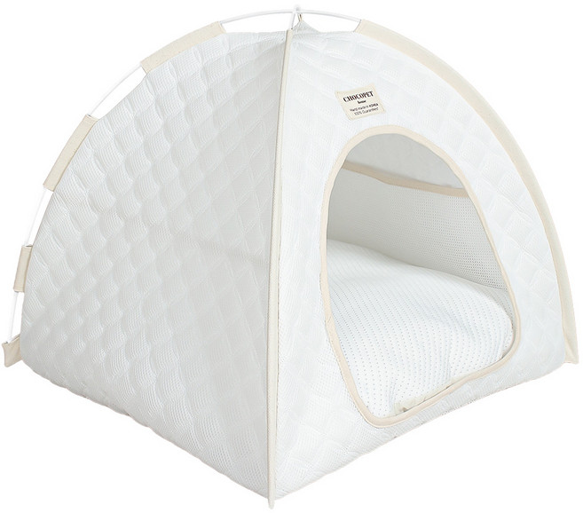 초코펫하우스 강아지 여름 쿨링 얼음의집, 화이트, 1개