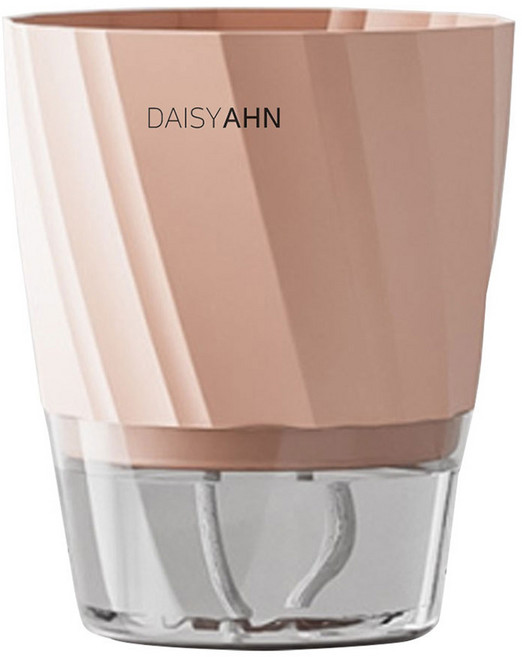 데이지안 사선 저면관수 플라스틱 화분, 핑크, 1개