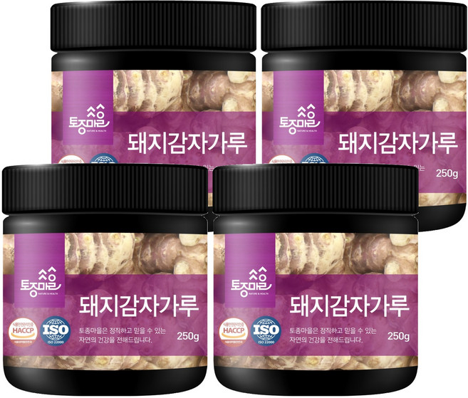 토종마을 HACCP인증 돼지감자가루, 4개, 250g