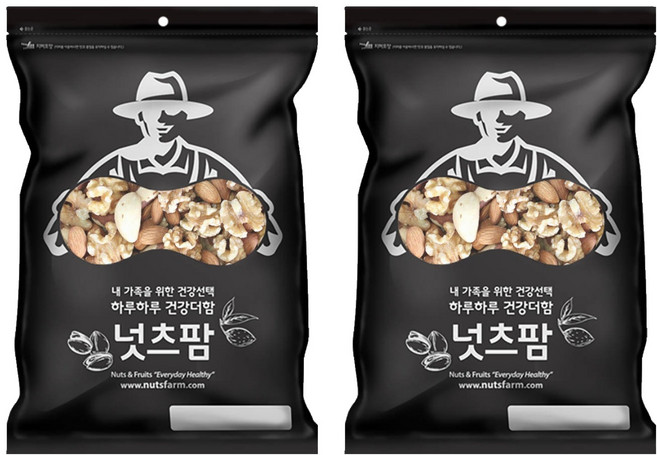 NUTS FARM 杏仁果&核桃&巴西堅果, 800g, 2包