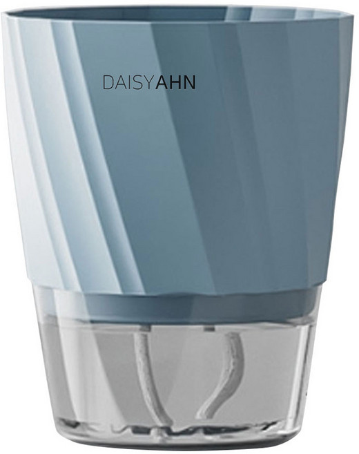 데이지안 사선 저면관수 플라스틱 화분, 블루, 1개