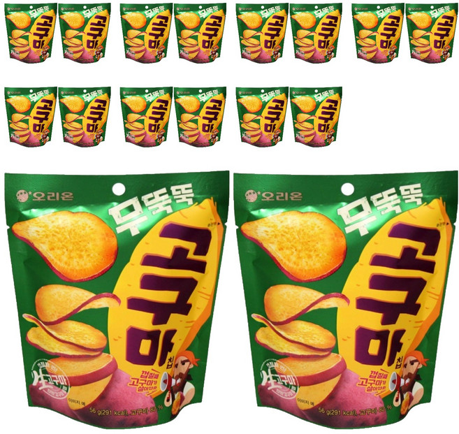 ORION 好麗友 厚切地瓜片, 16包, 56g