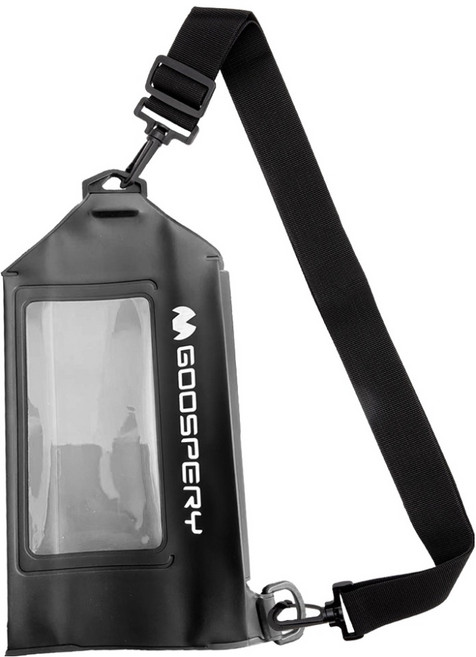 구스페리 다용도 수납 휴대폰 방수 크로스백, 블랙, 1개