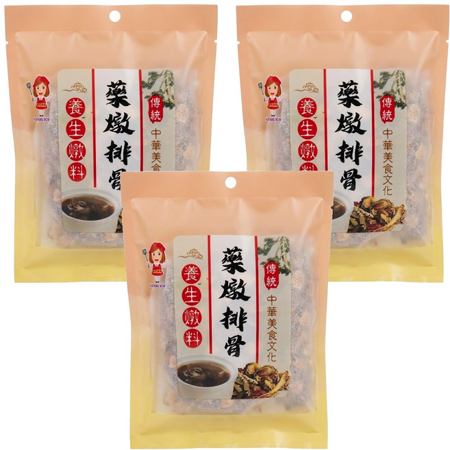 譽方媽媽 藥燉排骨, 100g, 3袋