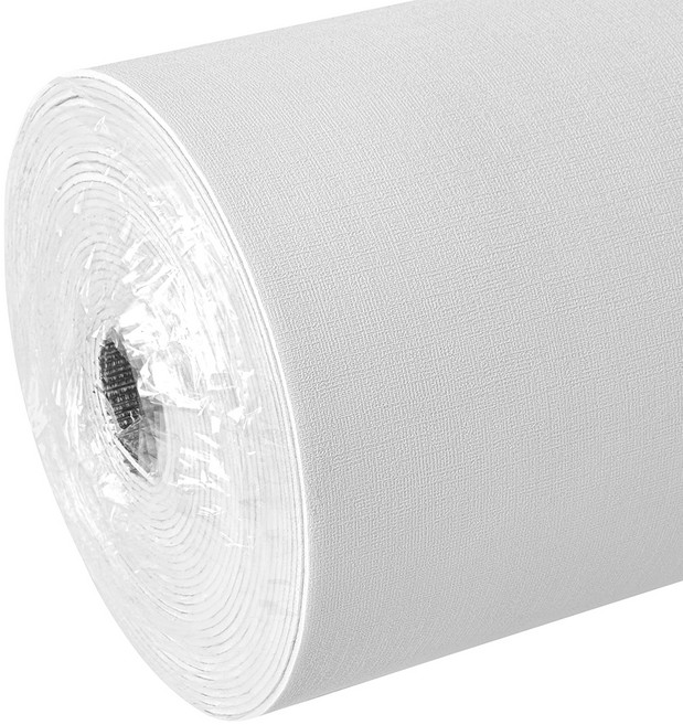 코멧 쉽게붙이는 곰팡이 습기방지 고급형 접착식 실크 단열 폼 벽지, 라이트 그레이