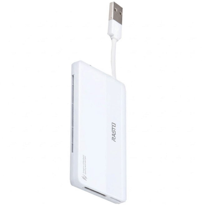 RASTO RT4 超薄型晶片ATM + 記憶卡複合讀卡機, E-PCE136, 1個