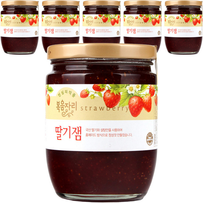 복음자리 딸기잼, 380g, 6개