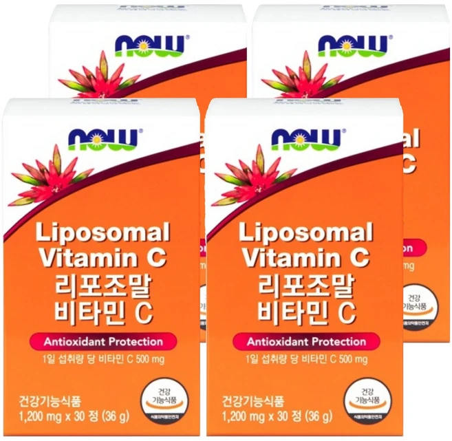 나우푸드 리포조말 비타민C 30p, 36g, 4개 - 쿠팡