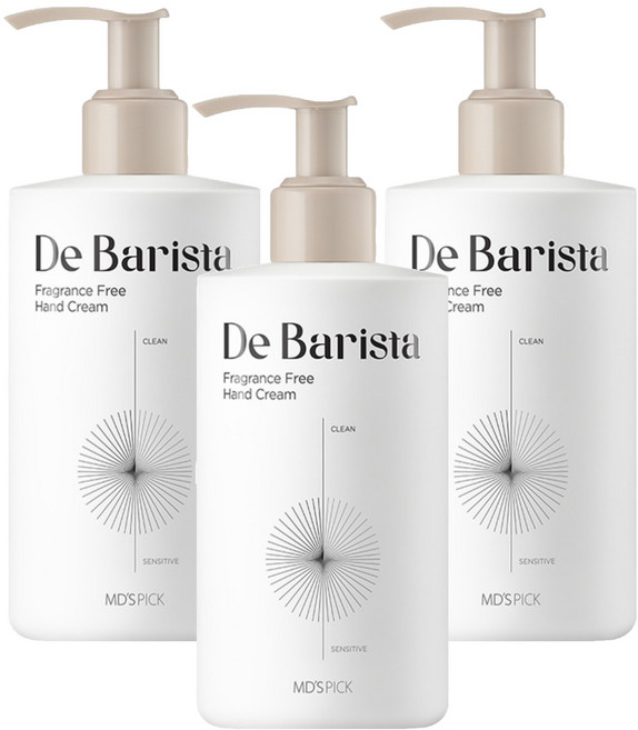 엠디스픽 드 바리스타 핸드크림 무향, 300g, 3개