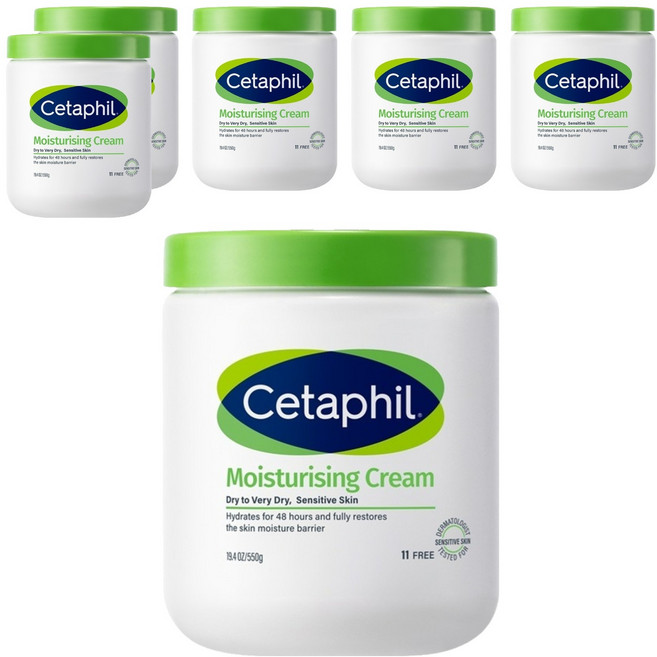 세타필 모이스춰라이징 크림, 550g, 6개
