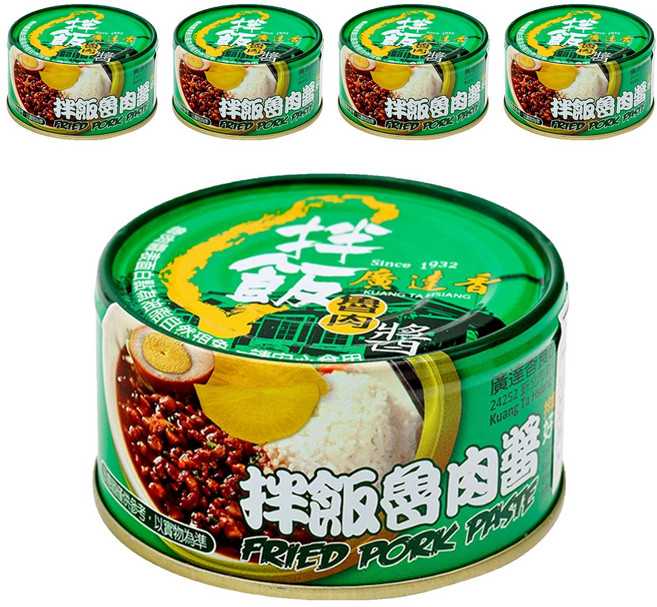 廣達香 拌飯魯肉醬 肉質軟嫩 香而不膩 慢火燉煮, 120g, 5罐