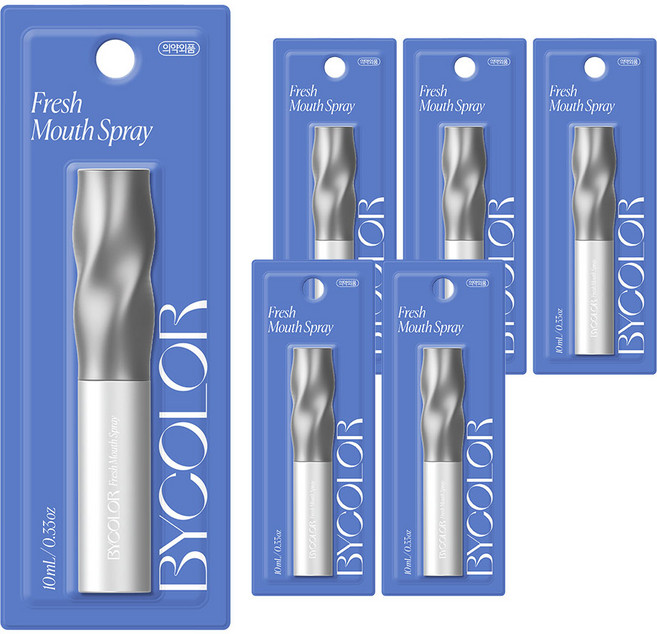 바이컬러 프레시 마우스 스프레이, 10ml, 6개