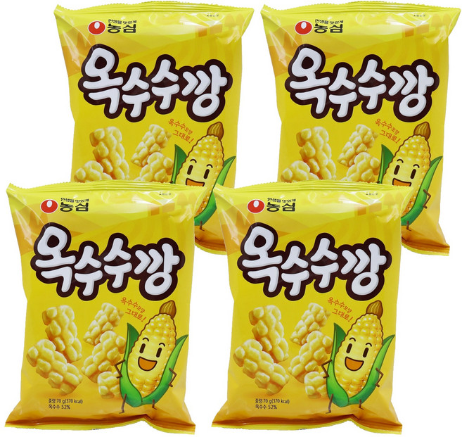 옥수수깡, 70g, 4개