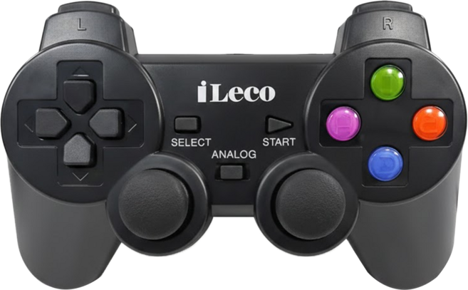 iLeco 無線雙震動遊戲手把 WJP-8 適用於 Win 10 / Android系統, 1個