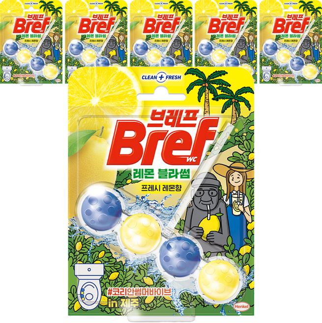 브레프 파워액티브 레몬 블라썸, 50g, 6개