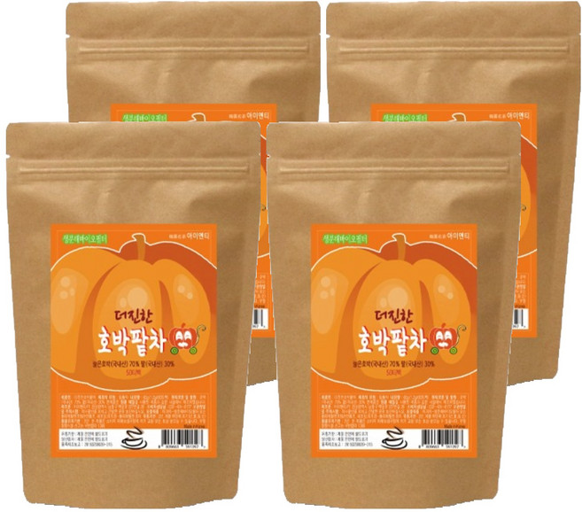 아이앤티 더진한호박팥차, 1.2g, 50개입, 4개